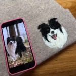 Custom Wool Needle Felt Embroidered Pet Portraits Beanie